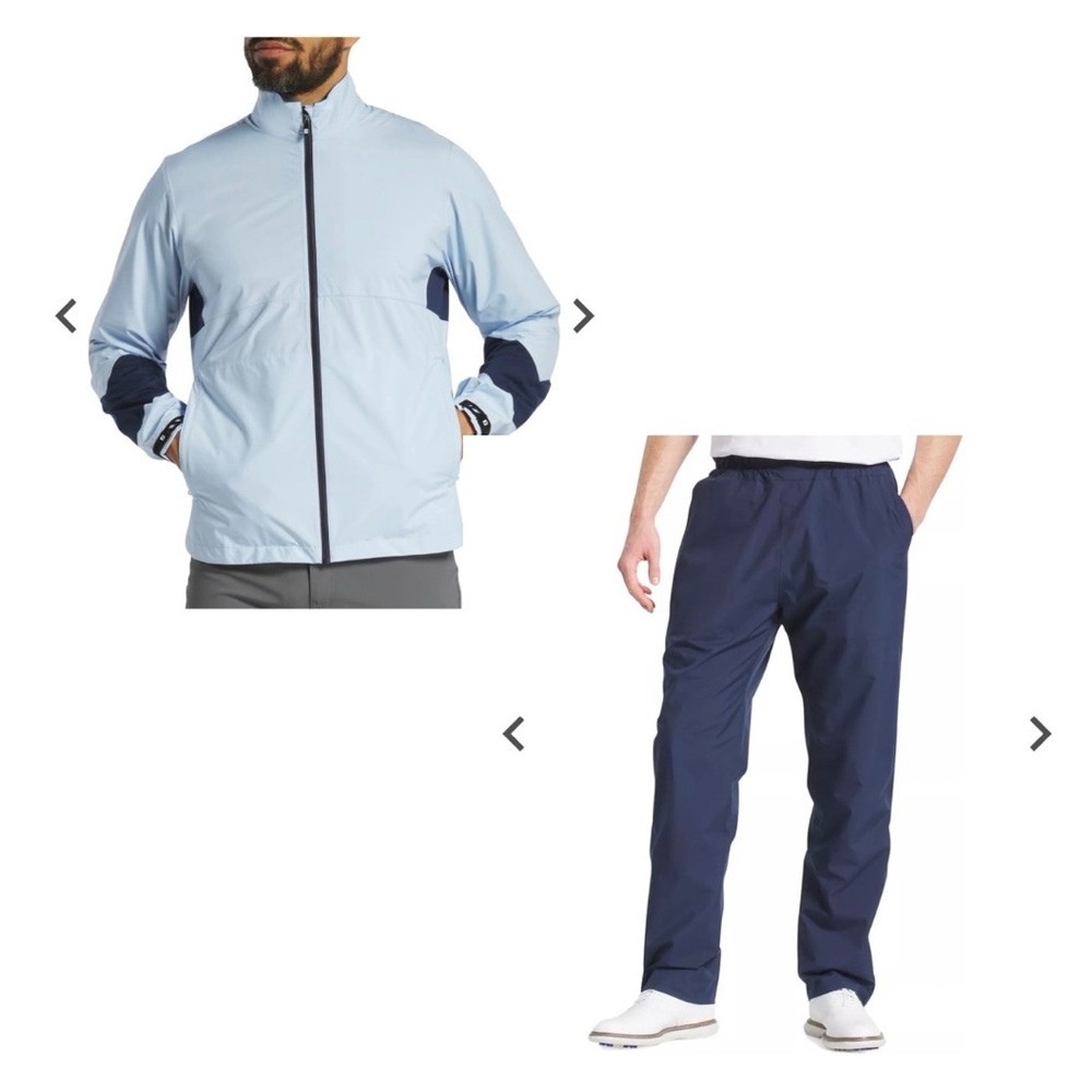 FootJoy Men's Hydrolite X Golf Jacket and Hydrolite X Rain Regular Golf Pant